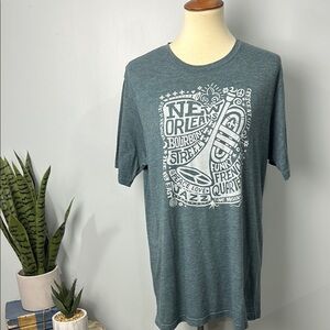 ❄️ Next Level Apparel New Orleans Jazz Graphic Tee Size Large
